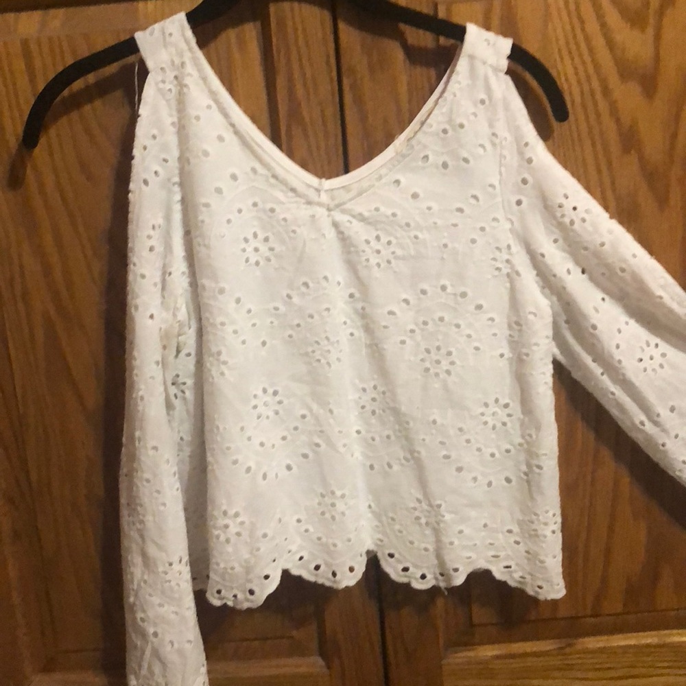 White crop top